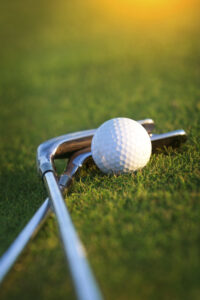 article image - golf clubs:ball